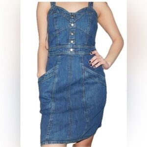 Japna Denim Dress, medium, 100 % cotton, Blue Jean